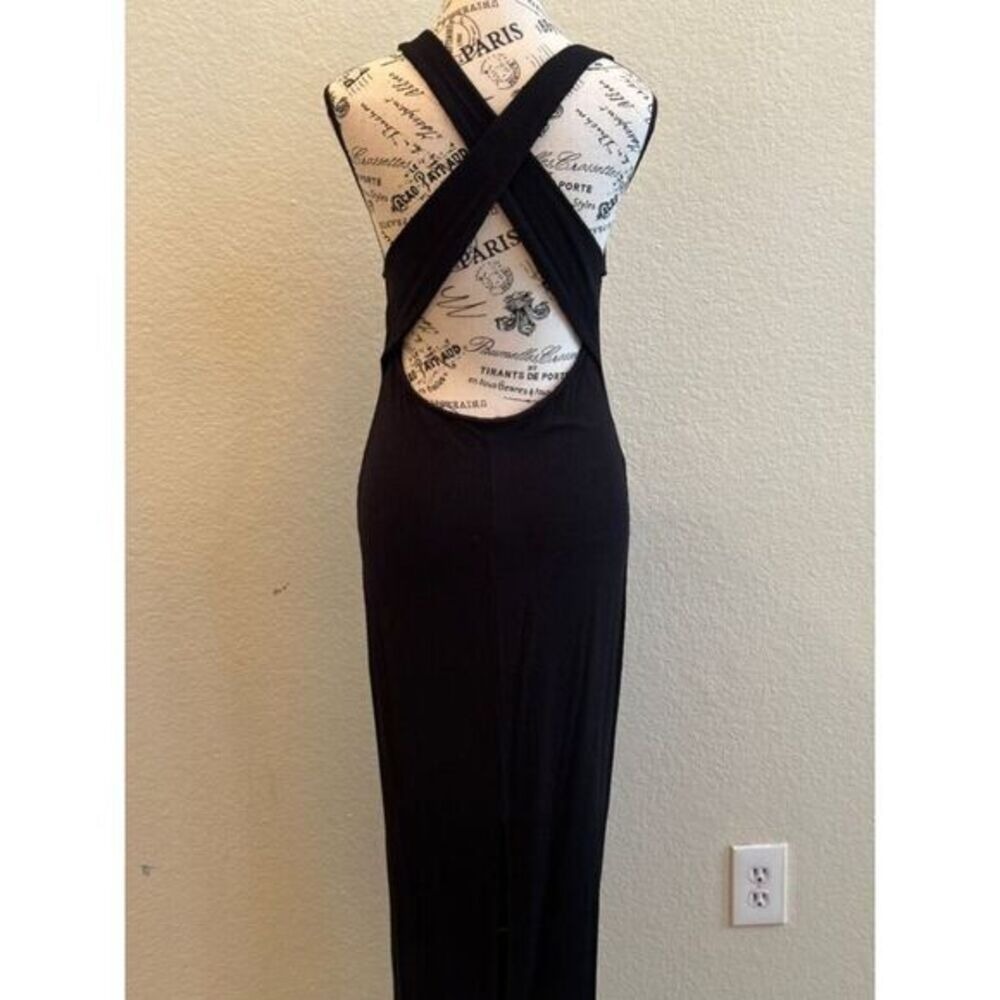 NWOT She and Sky Black Midi Dress - Picture 3 of 8